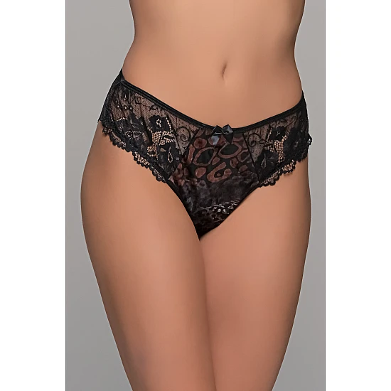 Ψηλόμεσο Brazil Δαντέλα και Βελούδο – Animal print Milena By Paris 008523-Animal print