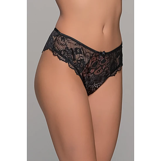 Ψηλόμεσο Brazil Δαντέλα και Βελούδο – Animal print Milena By Paris 008523-Animal print