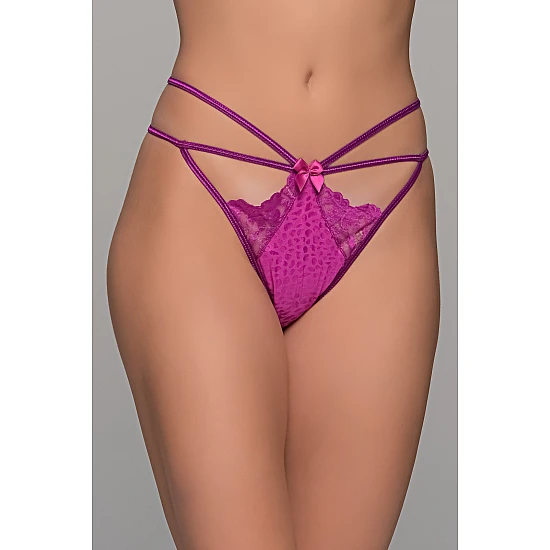 Σλιπ Brazil Δαντέλα και Σατέν – Magenta Milena By Paris 008538-Magenta
