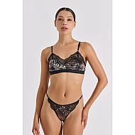 Βελούδινο Bralette με Δαντέλα   Animal print Milena By Paris 010211-Animal print