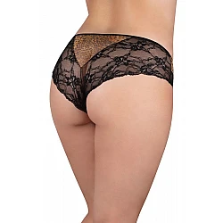 Σλιπ Μπικίνι Δαντέλα και Τούλι – Χρυσό Animal Print Milena By Paris 008330-Χρυσό