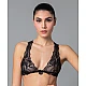 Δαντελένιο Bralette   Mαύρο Milena By Paris 010178-Μαύρο