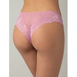 Σλιπ Μπραζίλ Δαντέλα και Τούλι – Rose Pink Milena By Paris 008428-Rose Pink