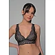 Δαντελένιο Bralette   Μαύρο Milena By Paris 010202-Μαύρο