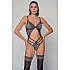 Σετ Sexy Κορμάκι και Κάλτσες   Ασημί Milena By Paris Set2505_5425-Ασημί
