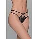 Δαντελένιο String Tanga   Μαύρο Milena By Paris 007690-Μαύρο