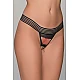 G string Ανοιχτό με Στρασάκι  Τιγρέ Milena By Paris 006880-Τιγρέ