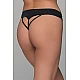G string Λύκρα   Μαύρο Milena By Paris 006918-Μαύρο