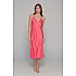 Midi Σατέν Slip Dress ΔΩΡΟ το String   Καρπουζί Milena By Paris 003434-Καρπουζί