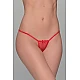 Mini Micro G string Δαντέλα   Κόκκινο Milena By Paris 006825-Κόκκινο