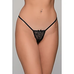 Mini Micro G string   Μαύρο Milena By Paris 006866-Μαύρο