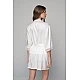 Plus Size Νυφική Ρόμπα Σατέν με Δαντέλα   Ιβουάρ Milena By Paris GX5361-Ιβουάρ