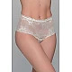 Ψηλόμεσο Δαντελένιο Bikini   Λευκό Milena By Paris 008341-Λευκό