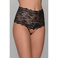 Ψηλόμεσο String με Δαντέλα– Τιγρέ Milena By Paris 007708-Τιγρέ