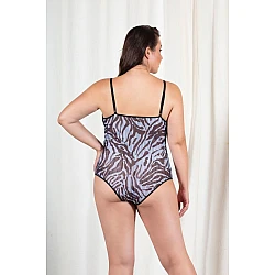 Plus Size Body   Ροζ Ζέβρα Milena By Paris 020024-Ροζ