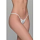 Σλιπ Micro G String Σατέν Ζακάρ   Ιβουάρ Milena By Paris 006861-Ιβουάρ