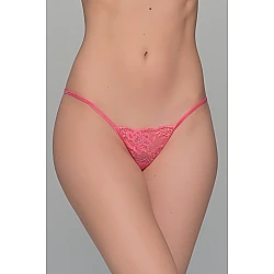 Σλιπ Micro String Δαντέλα   Καρπουζί Milena By Paris 006310-Καρπουζί