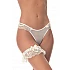 Brazilian Slip Τούλι & Δαντέλα Χρυσοκλωστή   Iβουάρ Milena By Paris 008443-Ιβουάρ