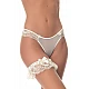 Brazilian Slip Τούλι & Δαντέλα Χρυσοκλωστή   Iβουάρ Milena By Paris 008443-Ιβουάρ