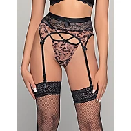 Ζαρτιέρα Δαντέλα Animal Print   Τιγρέ Milena By Paris 005404-Τιγρέ