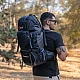 Σακίδιο ορειβασίας αδιάβροχο Ταξιδιού 60L Camping 1488 Πετρόλ