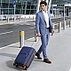 Βαλίτσα σκληρή Newcom N1596 (PP) καμπίνας 56x22x37 cm μπλε