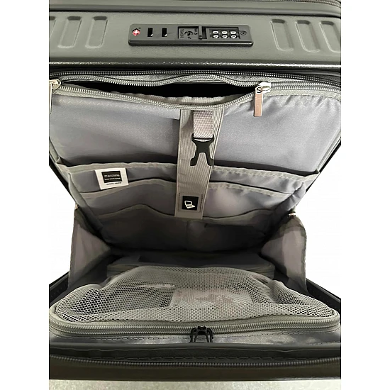Βαλίτσα καμπίνας Laptop Newcom (ABS+PC) N1605/50 dark grey
