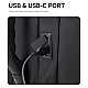 Σακίδιο πλάτης vacuum Tsa Lock με ζυγαριά 36L Laptop 17,3” Bange 1909-8 μαύρο