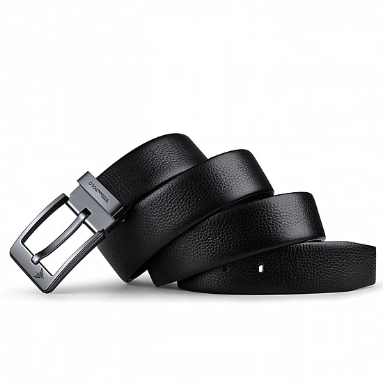 Ανδρική Ζώνη Δερμάτινη William Polo 20030 Black - 1-20cm
