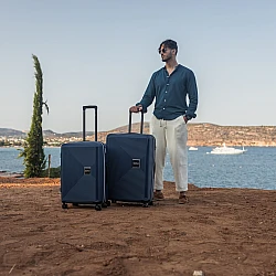 Βαλίτσες σετ Anniversary Cardinal 2015 (PP) μεσαία/μεγάλη 66x21x42,5 cm + 77x25x47 cm Σκούρο μπλέ