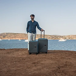 Βαλίτσες σετ Anniversary Cardinal 2015 (PP) μικρή μεσαία 55x19x36,5 cm+66x21x42,5 cm γκρί