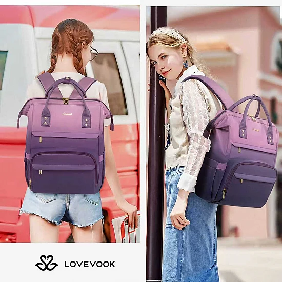 Γυναικείο Σακίδιο Φορητού Υπολογιστή Lovevook 15,6'' MB2197 pink/purple