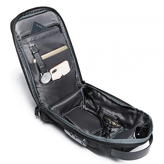 Τσαντάκι ώμου χιαστί crossbody Bange 22085 μαύρο