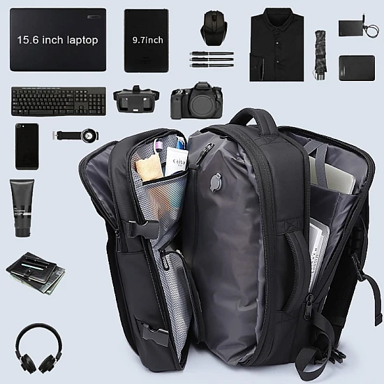 Σακίδιο πλάτης vacuum 36L Laptop 17,3” Bange 3028 μαύρο