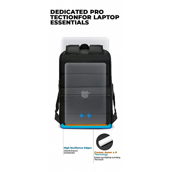 Σακίδιο Πλάτης Laptop 27L 15,6” Bange 3076 μαύρο