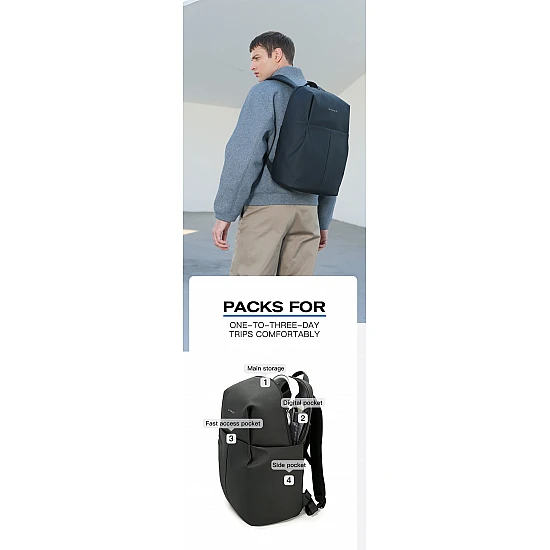 Σακίδιο Πλάτης Laptop 25L 15,6” Bange 3078 μαύρο
