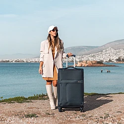 Βαλίτσα trolley Cardinal 3800 μεγάλη 77x30x46 cm σκούρο μπλέ
