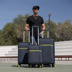 Βαλίτσες trolley (σετ 3 τεμαχίων) Cardinal 5100 Oblivion 55x23x37 cm + 66x25x40 cm + 75x30x46 cm σκούρο μπλέ