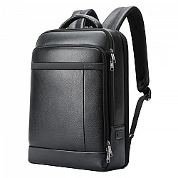 Δερμάτινο Σακίδιο πλάτης 24L Laptop 15,6” Bopai 61-120761 μαύρο