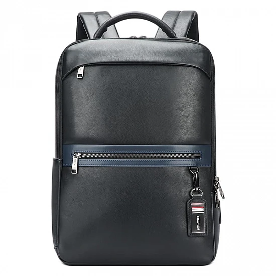 Δερμάτινο Σακίδιο πλάτης 24L Laptop 15,6” Bopai 61-122101 μαύρο