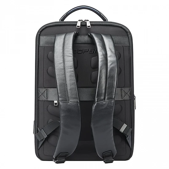 Δερμάτινο Σακίδιο πλάτης 24L Laptop 15,6” Bopai 61-122101 μαύρο
