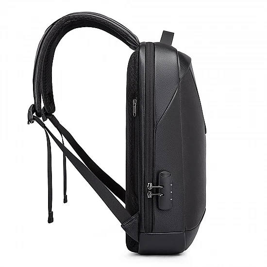 Δερμάτινο Σακίδιο πλάτης 21L Laptop 15,6” Bange 6621 μαύρο