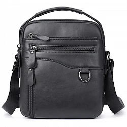 Δερμάτινο τσαντάκι ώμου Cardinal 7012 black