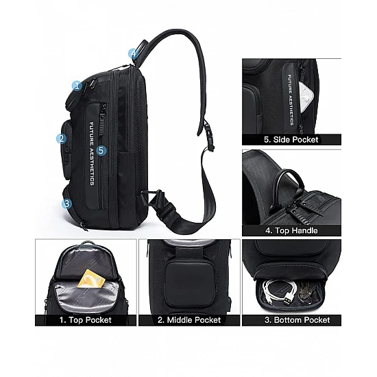 Τσαντάκι ώμου χιαστί crossbody Bange 7086 χακί