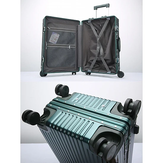 Βαλίτσα trolley case καμπίνας Bopai 833-853203 πράσινο