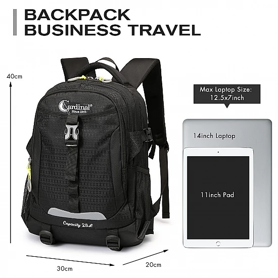 Σακίδιο Πλάτης 40Χ30Χ20 Καμπίνας Cardinal 28L 911 mini μαύρο