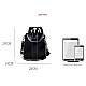Split leather Γυναικείo Σακίδιο Πλάτης Χιαστί Laorentou 9113046L μαύρο