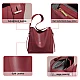 Δερμάτινη Γυναικεία Τσάντα Shopper ‘Ωμου Foxer 9136015F μπορντό