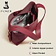 Δερμάτινη Γυναικεία Τσάντα Shopper ‘Ωμου Foxer 9136015F μπορντό