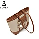 Γυναικεία Τσάντα Shopper 'Ωμου Foxer 9151041F μπέζ/καφέ